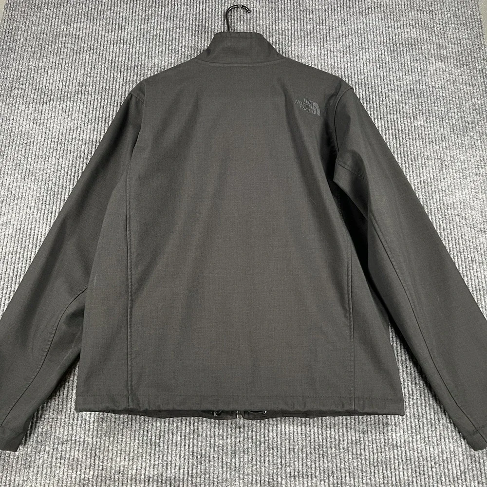 North Face Jacket Mens Medium Black Full Zip Polyester Soft Fleece Lined Outdoor